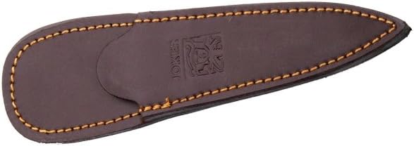 Joker Hunting Knife CC67 Botero, with Deer Antler Handle, 4.72 inches Blade, Leather and Nylon Sheath, Fishing Tool, Hunting, Camping and Hiking.