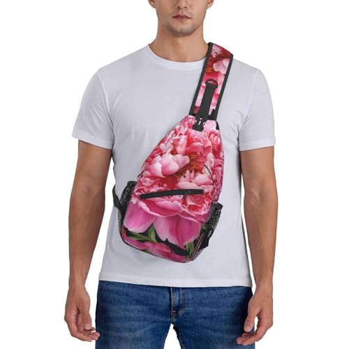 Mochila cruzada de pecho para hombre negra miniatura 7