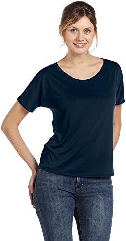 تي شيرت Bella Canvas Slouchy (8816) كحلي داكن، S