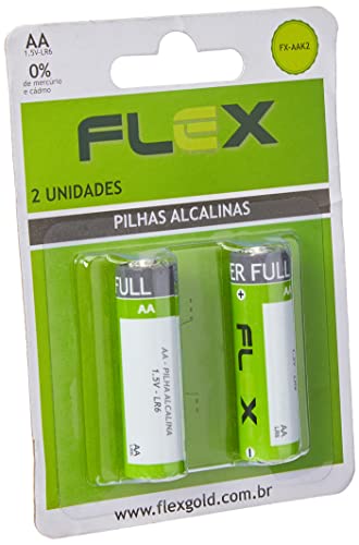 Pilha AA - Alcalina 1.5v - LR6 - Blister com 2 unidades - Sem Mercúrio e Cadmo - Ideal Brinquedos -