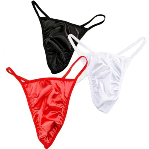 Male Satin Sissy Panties T-back G-String Male Gay Sissy Lingerie Design Thongs For Men