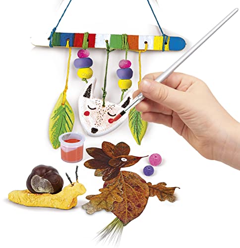 Clementoni IDEA Kreativ-Box - Basteln mit Naturmaterialien - Bastel-Set für Kinder ab 7 Jahren inkl. Salzteig, Temperafarben… – Ansicht 2