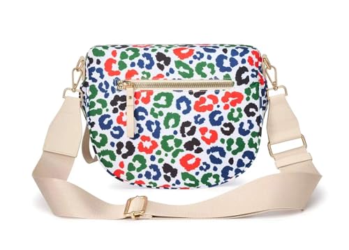 Image of FEIBOON Spacious Nylon Crossbody Bag Bum Bag Handbags Wallets Purses Trendy Shoulder Bag for Women