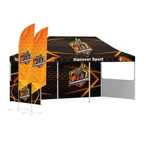 BillyPrint Custom Canopy Tent 10x20 with Logo, Personalized...