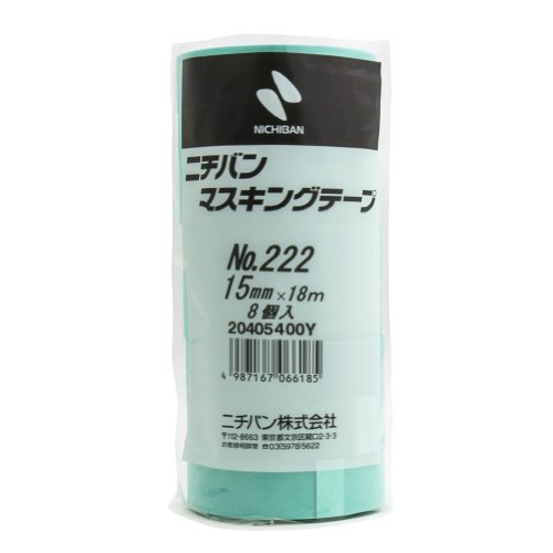 Amazon | ニチバン マスキングテープ 車両用 8巻入 15mm×18m 222H-15