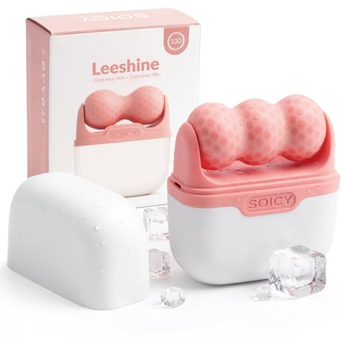 Leeshine Ice Roller Set for Face and Eyes - Facial Skin Care Tools with 2 Cold Therapy Face Roller...