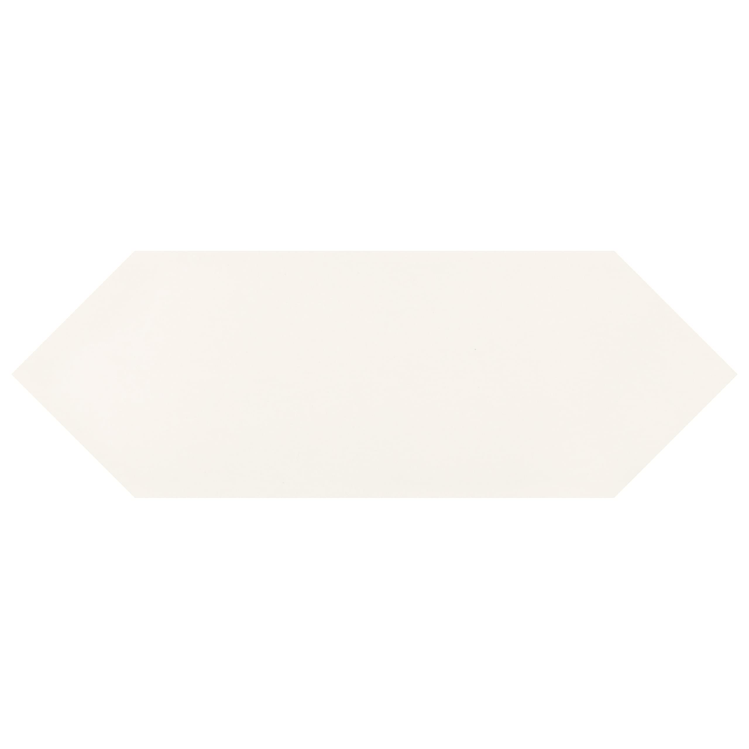 Merola Tile Kite White 3-7/8" x 11-3/4" Porcelain Floor and Wall Tile