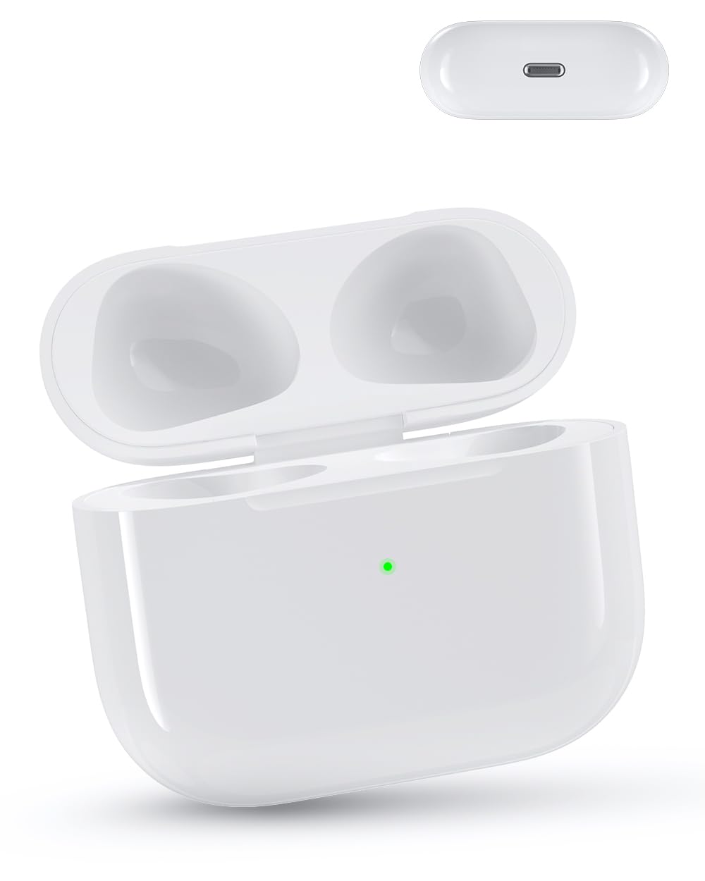 Wireless Charging Case Replacement Compatible with AirPod 3rd Generation (Not Pro 3)