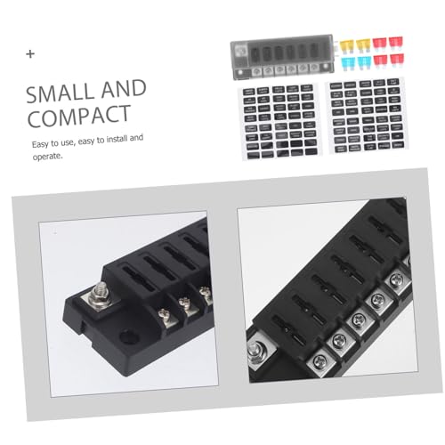 Hemobllo 1Set Circuit Fuse Block Kit para Auto, RV y Camión, Bloque de Distribución con Fusibles Incluidos, Panel Eléctrico Versátil para Barcos miniatura 7