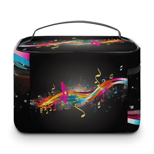 Bolsa de cosméticos impermeable con gran cremallera y compartimentos internos 3