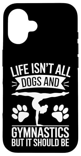 Perros Y Gimnasia Divertida Gimnasta Chica Gimnasia Carcasa para iPhone 16