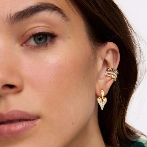 MTMY Ear Cuffs Non Piercing for Women 14K Gold Plated Ear Cuff Earrings Colorful Cubic Zirconia Paved Trendy Cartilage Earring Jewelry | Single4