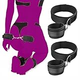 BDSM Sex Bondage Kit Toys Sexy Fuzzy Handcuffs Hand Cuff Set for Adults Grownups Bedroom Bracelets Sex Tie Up Set Women Bed Restraint for Queen Sized Bed Restraints for Ankles and Wrist Bar Sweater