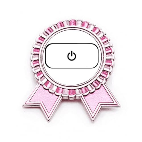 Broche motif touche clavier Art déco rose métal taille M accessoire mode original femme