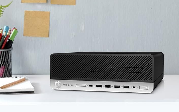 HP ProDesk 600 G5 SFF Business Desktop PC, Core i5-9500, 8GB RAM