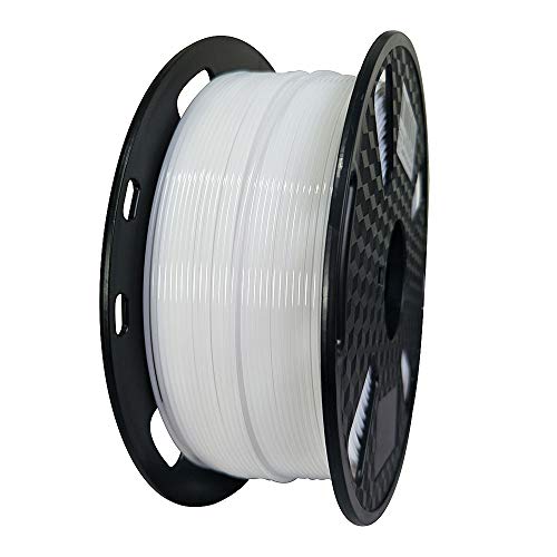 Image of White PETG Filament 1.75 mm 1KG 3D Printer Filament 2.2LBS Spool 3D Printing Material Fit Most FDM Printer Easy to Print CC3D White Color