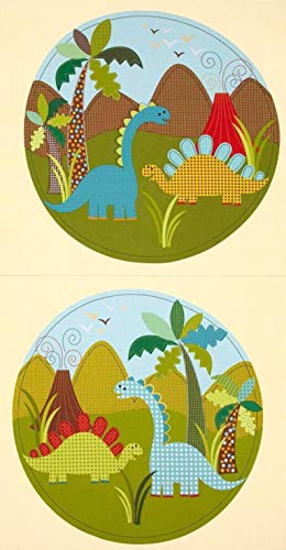 Dino Dinosaur Panel from Michael Miller Fabrics 100% Cotton Quilt Fabric CX5874-Multi-D - 24