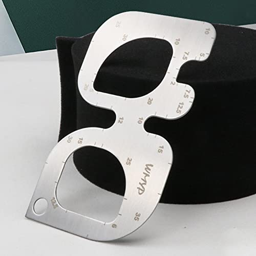 Regla de angulo redondo para cuero de acero inoxidable TISHITA calibre R alta precision 3