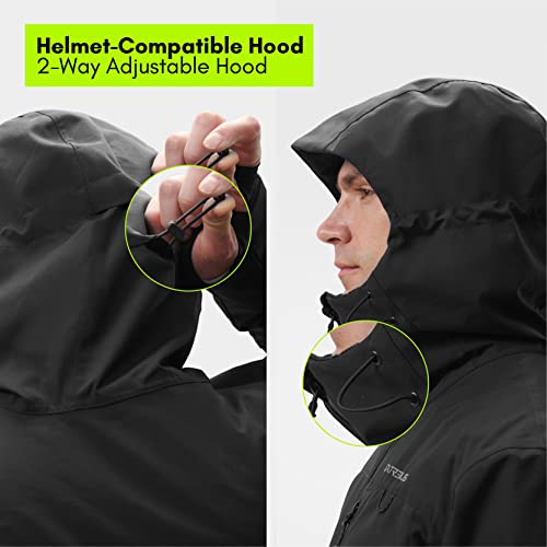 Extremus Outlook Peak Ski Jacket For Men, Waterproof Warm Winter Coat With Adjustable Hood And Water-Resistant Zippers #TOP5