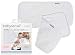 Ultra Soft Absorbent Large Burp Cloth 2-Pack Set 100% Cotton Baby Shower Gift (Stone)