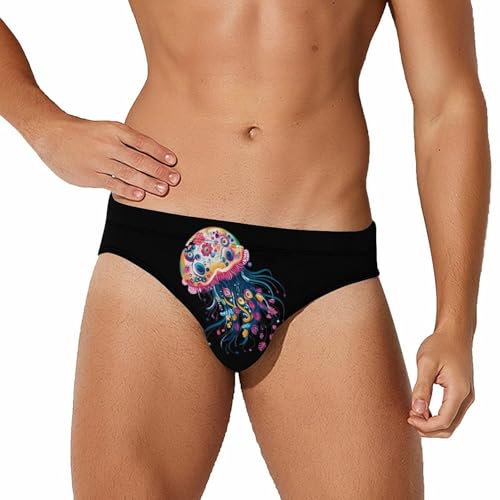 Jellyfish Men's Swim Trunks Briefs Swimsuit Swimwear Bathing for Underwear Beach