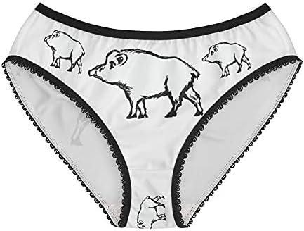 Wild Boar Panties, Wild Boar Underwear, Briefs, Cotton Briefs, Funny Underwear, Panties For Women