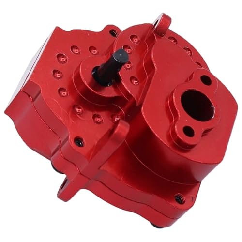 XAQRYQO RC Transmisión para Traxxas para TRX4M Conjunto De Caja Cambios Metal Transmisión con Engranajes Internos 1/18 RC Crawler Car Piezas Actualización(Red) - imagen 3