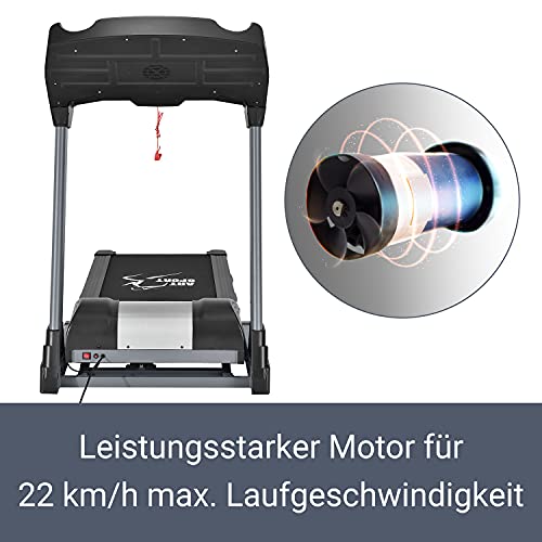ArtSport Laufband Speedrunner 6000 klappbar - 22 km/h, 99 Programme, 22 Steigungsstufen, 7 Zoll LCD Display, bis 150 kg… – Bild 5