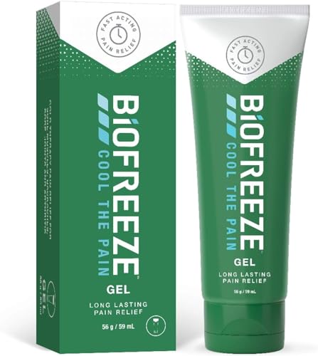 Biofreeze Cooling Gel 59 ml - Muscle & Joint Pain Relief Eases Discomfort Targets Small & Large Areas Effective for Muscles Bones Joints and Fever Alleviation