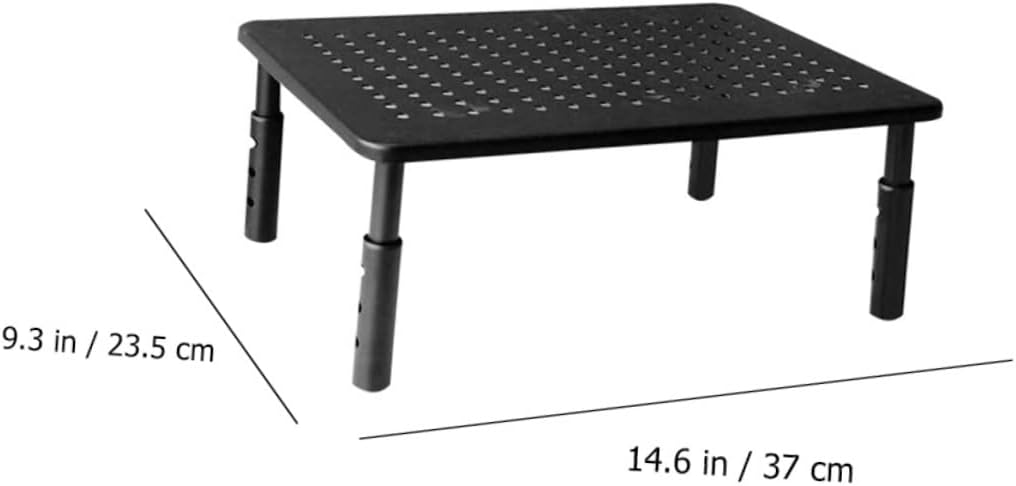ARTIBETTER Adjustable Computer Monitor Stand Riser with Storage Shelf Height Adjustable Desk Organizer for Pc Laptop Home Office and Gaming Setup Non-Slip Elevated Monitor Shelf