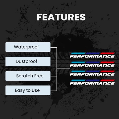 Image of 4Pcs Performance Sticker for Car Wiper Stickers All Cars Rear Wiper Car Sticker Exterior Decal Vinyl L x H 10 x 1.5Cm (Multicolor 1)
