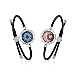 TOTWOO Touch Bracelet for Couple Vibration & Light Up Bracelets Long Distance Gifts for LDR One-to-One Bluetooth Pairing via App