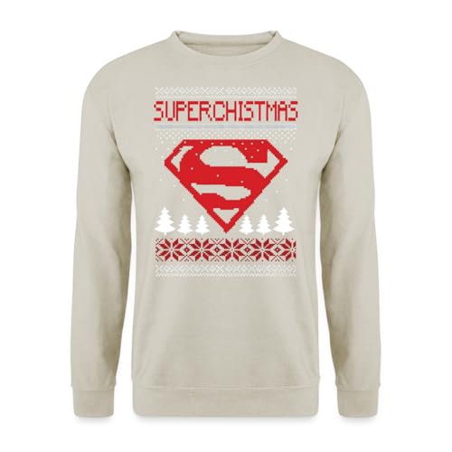 Sudadera navideña de Superman sin picazón dile adiós al jersey de lana incómodo en fiestas