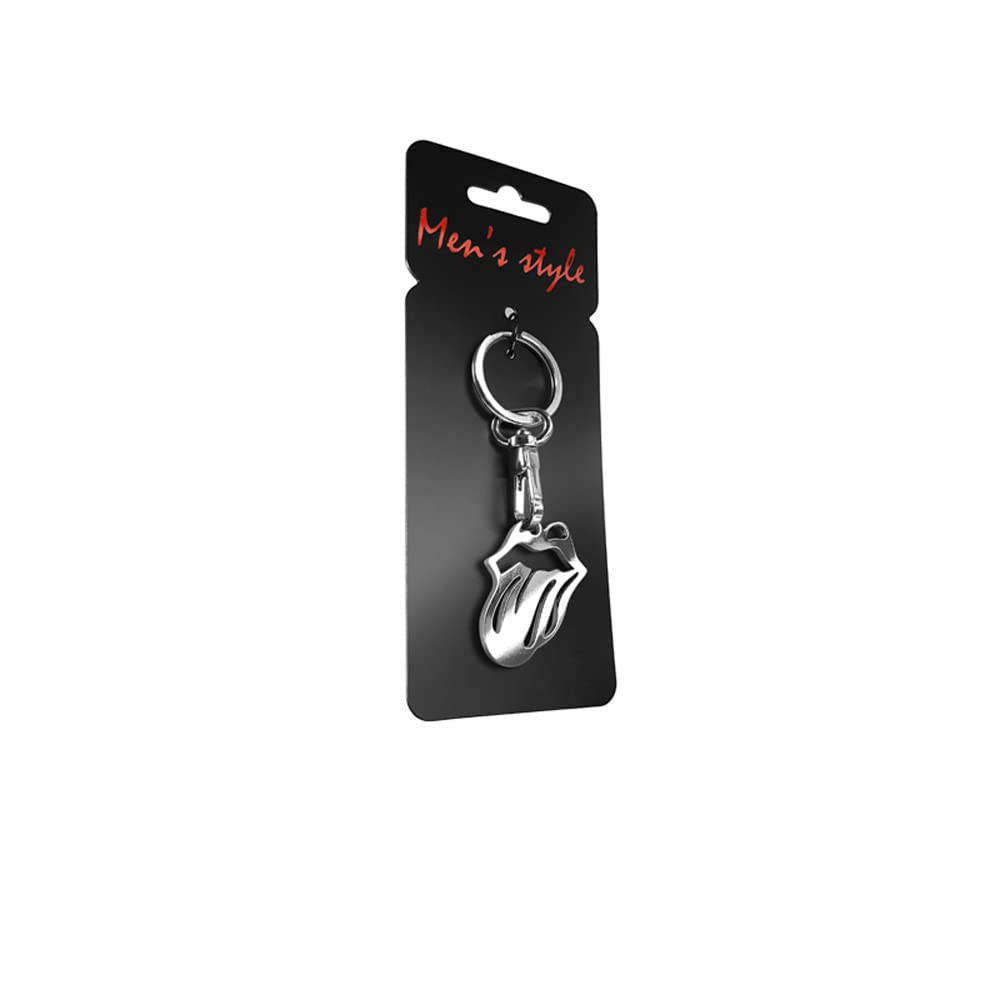 Avisa Stainless steel key chain - 'Tongue' (silver)