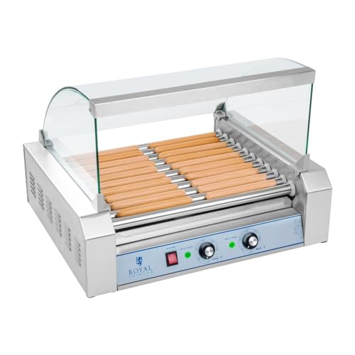 Helloshop26 Appareil Machine à Hot Dog Professionnelle INOX 20 saucisses 2 200 Watts 3614096