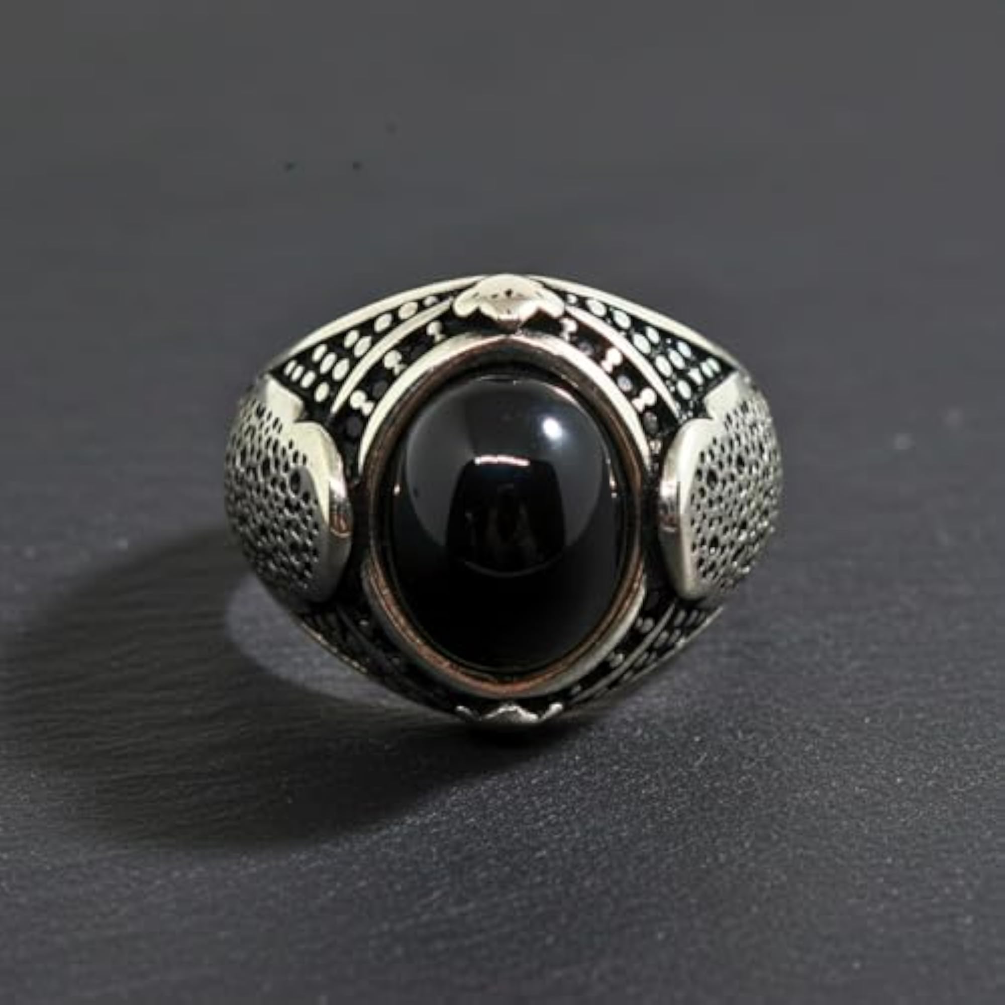 Royal Series Noctis Aegis Steel-Plated Ring