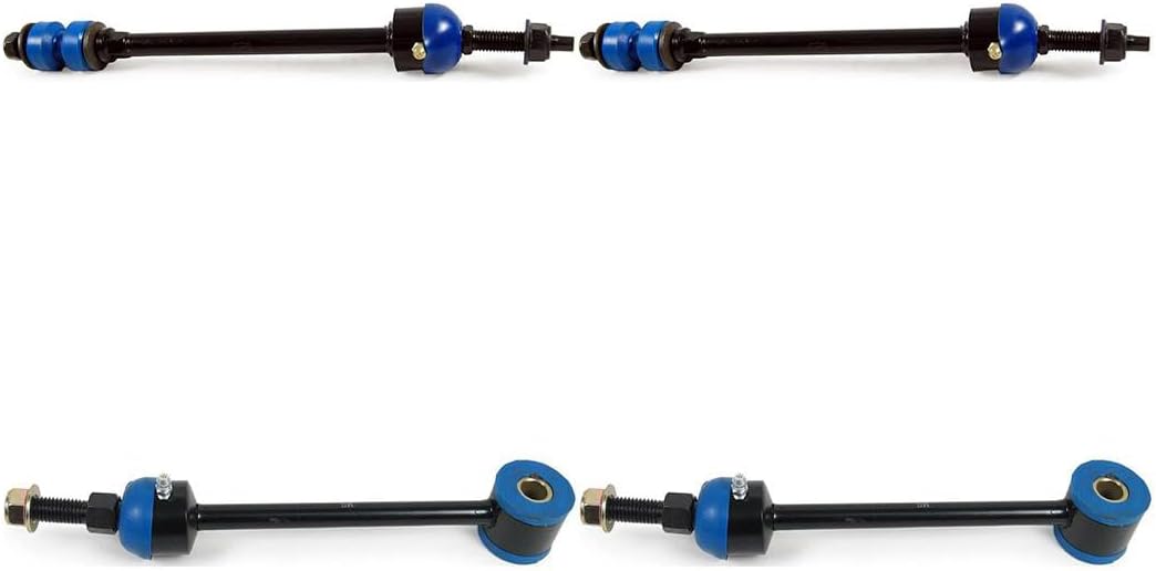 4x Front Rear Sway Bar Link Kit - Front Sway Bar End Links Automotive Replacement Sway Bar Link Kits Compatible with Dodge Ram 1500 2004 Compatible with Dodge Ram 1500 2005