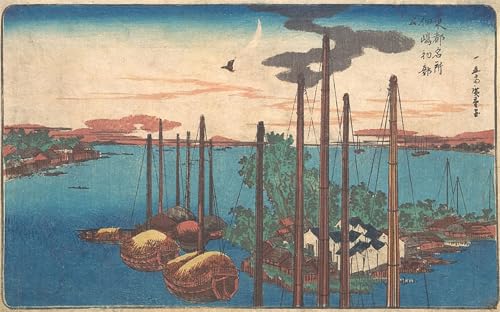 Tableau Deco Toile Hiroshige pour Rompre la Monotonie des Murs Blancs
