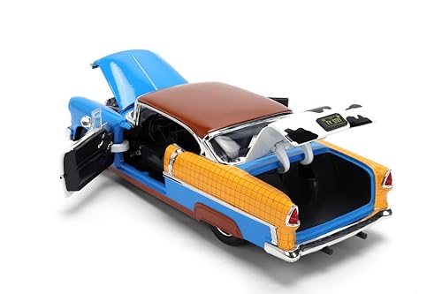 Jada Toy Story Woody 1955 Chevrolet Bel Air Die-Cast 1:24 miniatura 5