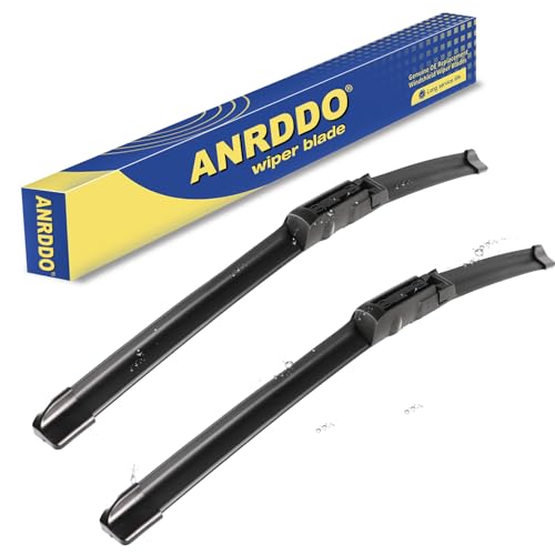 ANRDDO Wipers Factory Replacement For Audi A6 C6 S6 A6 2005-2011 Original Equipment Windshield Wiper Blades Set - 22