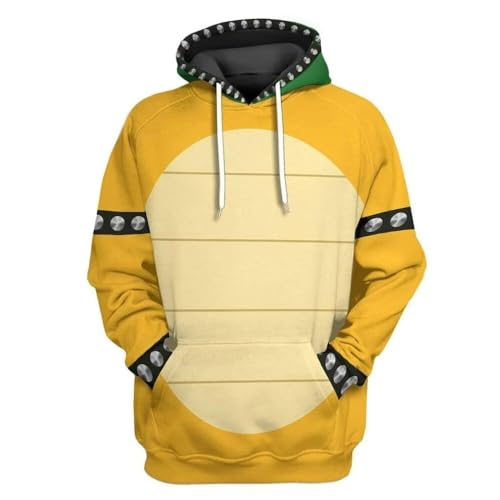 XIAMUSZ Anime Hoodie Cosplay Costume Pullover Sweatshirt (L Yellow)