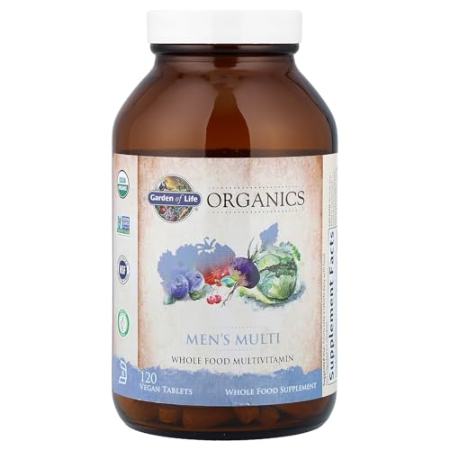 Garden of Life Organics Whole Food Multivitamin for Men, 120 Tablets, Vegan Mens Vitamins and Minerals for Health and Well-Being, Certified Organic Vegan Multi - Image 4