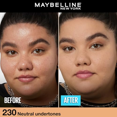 Image of Maybelline New York Fit Me Matte + Poreless Liquid Foundation, 230 (Pack of 2)