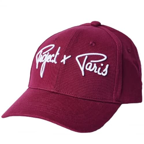 Project X Paris Casquette Ajustable, borderie Signature Unisexe Bordeaux Taille Unique Cover