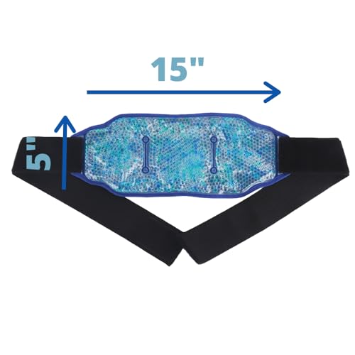 Premium Hot Cold Gel Bead Ice Pack by FOMI Care Cool Compress for Lower Back, Shoulder, Knee