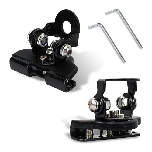 Bawkars 2 PCS Hood LED Light Bar Mounting Brackets, Adjustable Non-Destructive Mounts with Safety Cushioning, Off Road Ditch Light Brackets for Trucks Cars (Black)