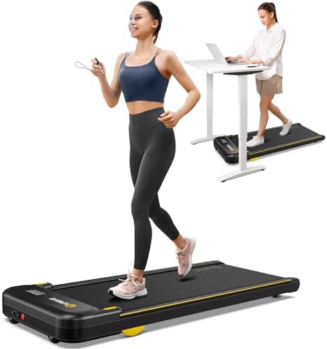 UREVO Under Desk Treadmill Longer pad, Portable Treadmills for Ho...