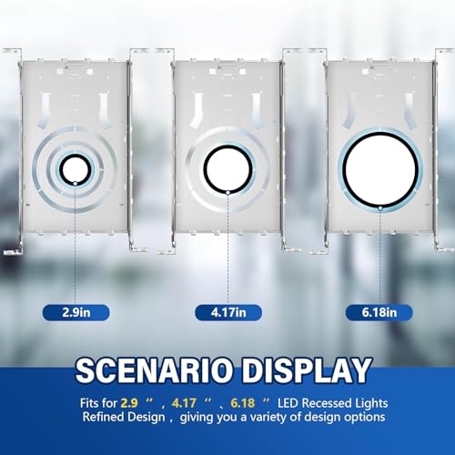 Support de montage spot LED encastré pour rénovation de plafond - 3