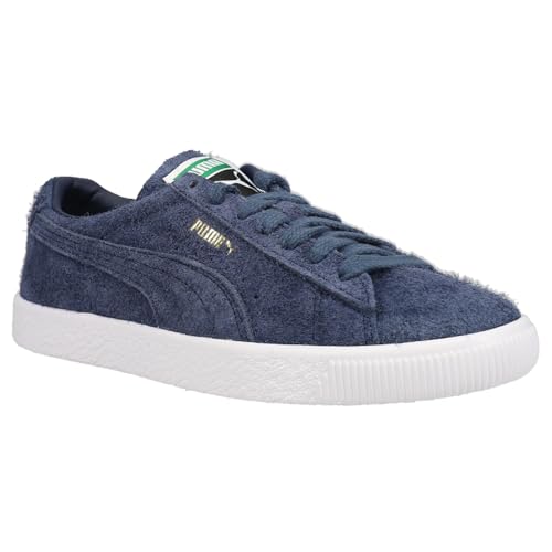 PUMA Mens Suede Vintage Hairy Suede Lace Up Sneakers Shoes Casual - Blue2