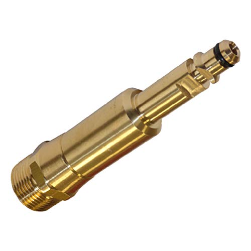 PremiumPlus!+ Adaptador para mangueras de alta presión M22 - Quick Click (Quick Connect) a M22x 1,5 AG para limpiadoras de alta presión Kärcher K2-K7 de ONE! - Fabricado en Alemania